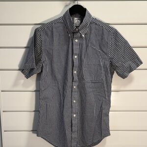 Brooks Brothers Black and White Checkered Shirt